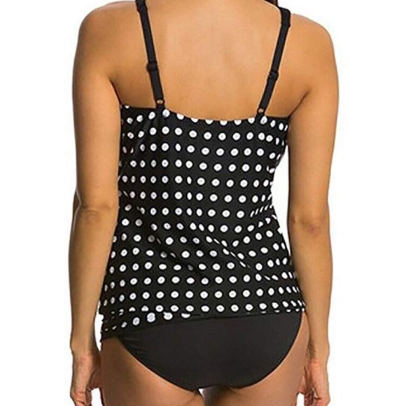 Two-Piece Polka Dot Tankini - Picture 2 of 5